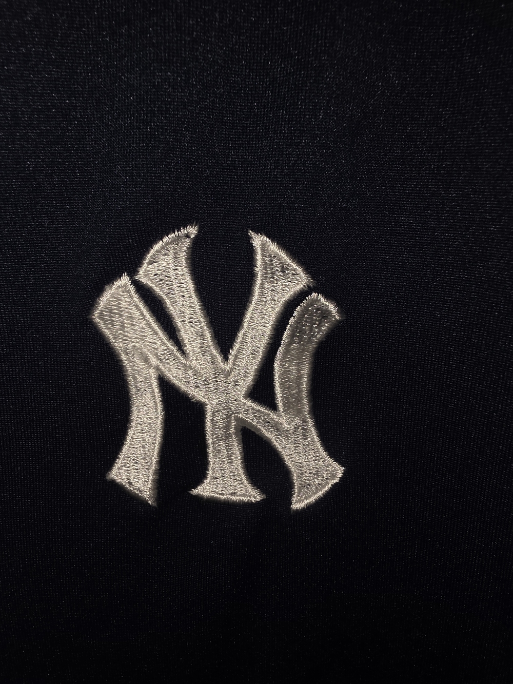 Men's Black Shorts with White Embroidered NY Logo